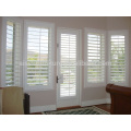 new design Europe interior white PVC plantation window shutter in bi-fold & sliding